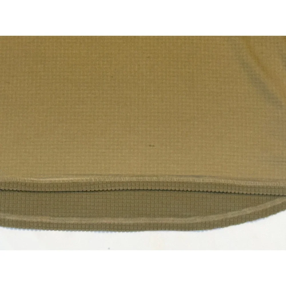 Polartec Coyote Brown Grid Fleece Quarter Zip Tactical Pullover Mens XL Made USA